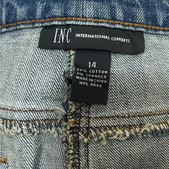 INC Embroidered Blue Jeans - Picture 6 of 6
